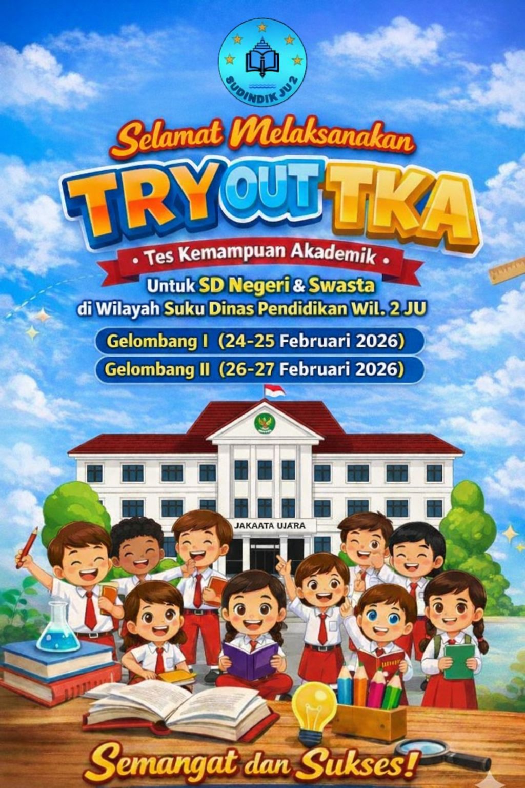 SDN Rawa Badak Selatan 09 Akan Menggelar Try Out TKA Sudin JU 2